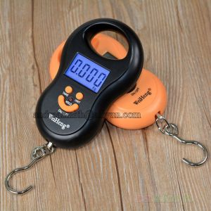 ABS Plastic Hanging Gram Scale , Units Conversion Handheld Luggage Scale