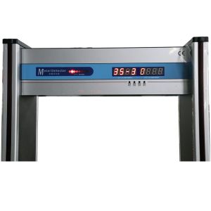Stainless Steel Walk Through Metal Detector , Body Temperature Scanner MCD-200R