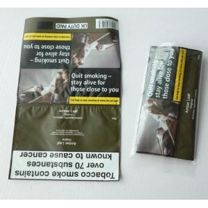 Custom plastic 30g Rolling Tobacco Plastic Pouch with Adhesive
