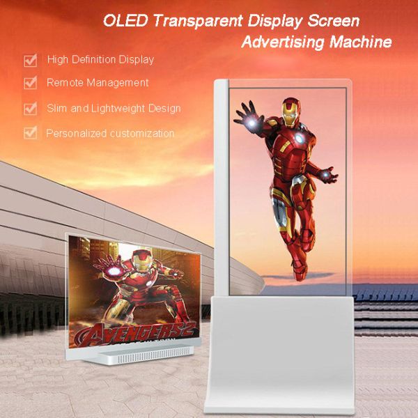 Museums 55 Inch Transparent OLED Customizable Translucent OLED