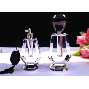Custom Logo Home Decorations Crafts , Durable Women Perfume Glass Bottle Crafts