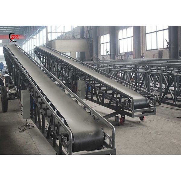 Gravel Mobile Conveyor Belt Carbon Steel Mobile Mining Rubber For Cement Plant