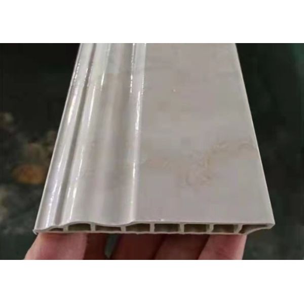 ISO9001 Decorative 150mm PVC Skirting Boards Hot Stamping