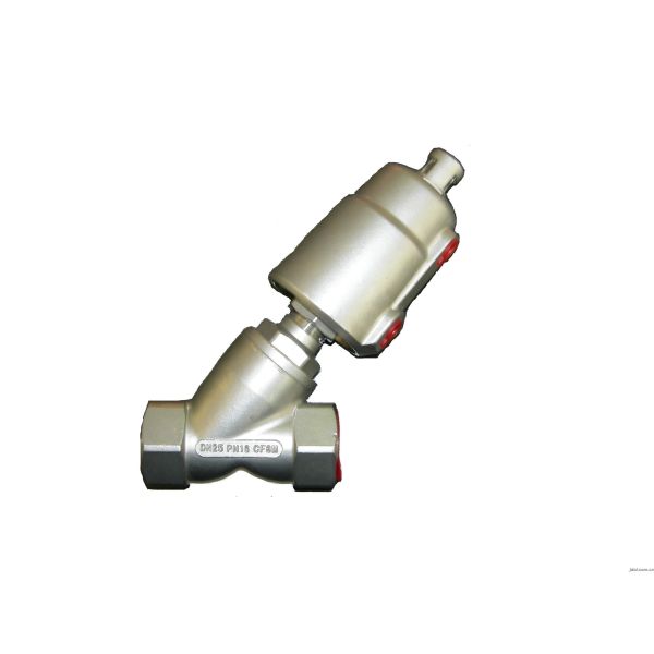 Buy Large Flux Stainless Steel 16 Bar Pneumatic Angle Seat Valve at wholesale prices