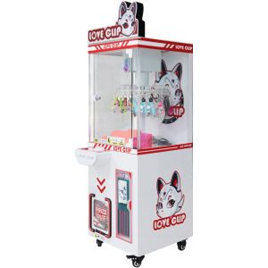 Red Coin Operated Clip Machine Game