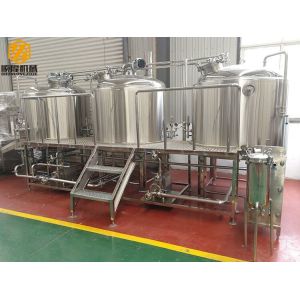 three vessels professional brewing equipment 1000L combination brewhouse with 6
