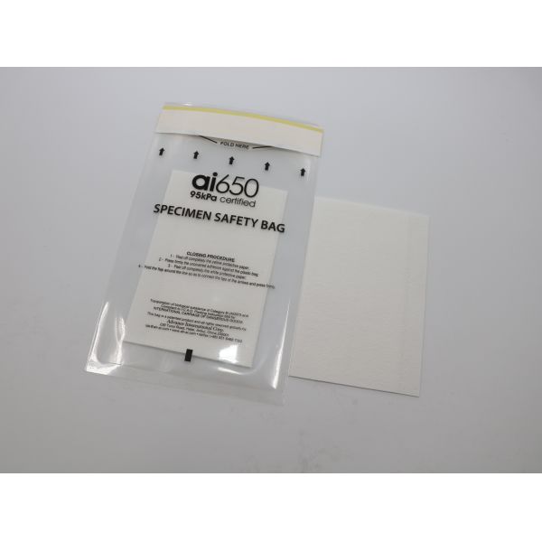 Custom Medical Transport Biohazard Specimen Bag Zip Lock