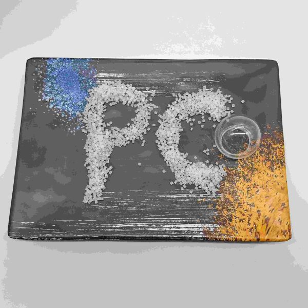 Buy Eco Friendly Recyclable Polycarbonate Resin Halogen Free V0 PC Resin at wholesale prices