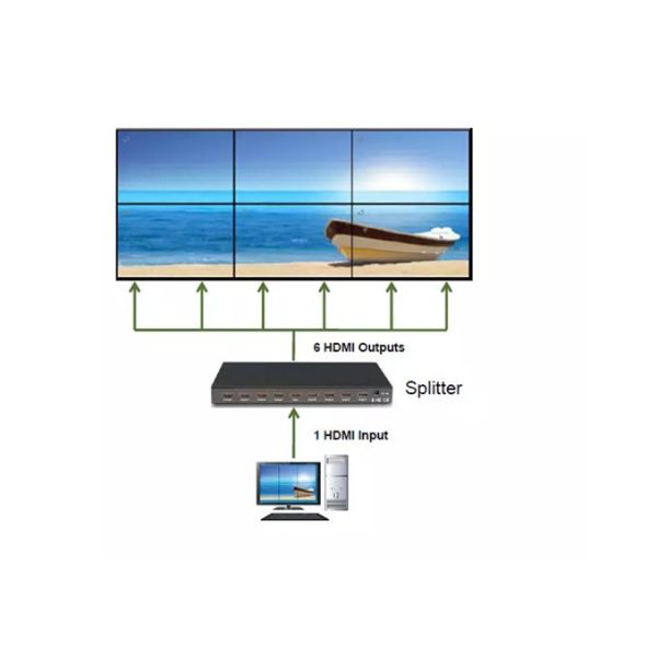 Buy wall mounted 46" 3x3 500cd/m² Video Wall Digital Signage at wholesale prices
