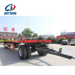 Farm Full Trailer Flatbed or Sidewall Trailer with 20ft Draw Bar and Steel Frame