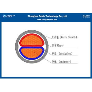 0.6/1KV 2c Low Voltage Unarmoured Power Cable (CU/PVC/XLPE/NYY/N2XY) Nominal