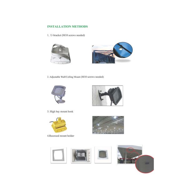 UL 185w explosion proof led high bay canopy light for oil processing plant warehouse