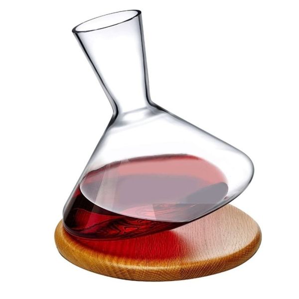 Buy Solid Wooden Balance Wine Decanter -Pine  Wooden Base only at wholesale prices