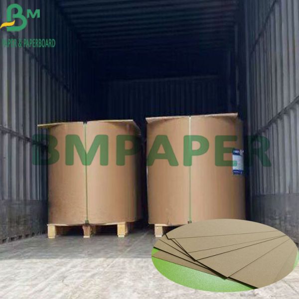 150g - 450g Double Side Wood Pulp Recyclable Reddish Brown Kraft Jumbo Paper