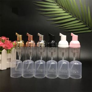 Wash Eyelash Foaming Plastic Foam Pump Pink Frosted 43/410