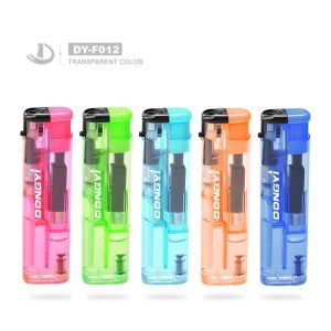 Customization Disposable Butane Gas Plastic Flameless Lighter with Windproof