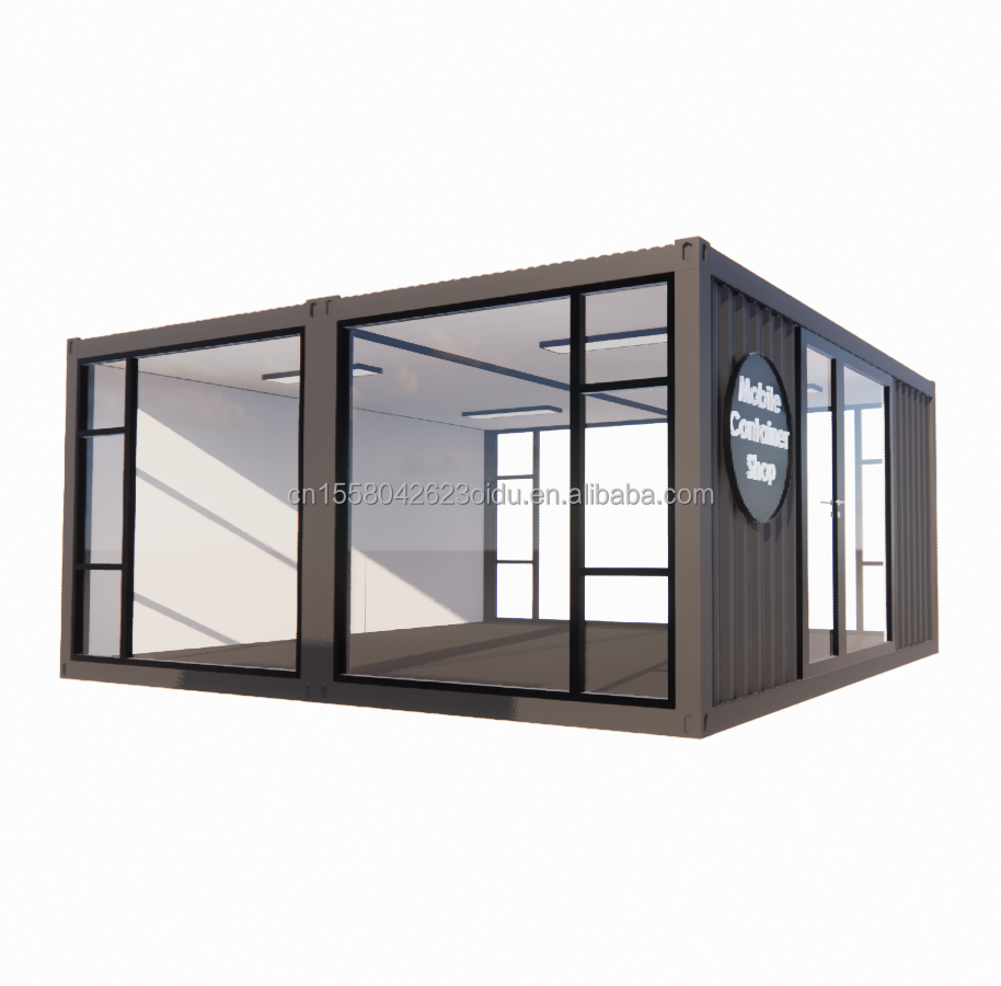 2023 Prefabricated Modular Container Houses with Aluminum Alloy Windows and Galvanized Steel Square Tubes