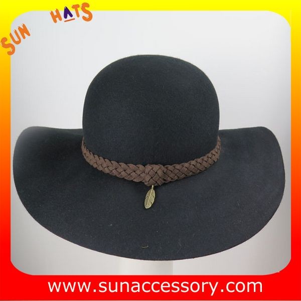 2272 hot sale wide brim floppy hats wholesale for ladies,100% Australia wool felt hats