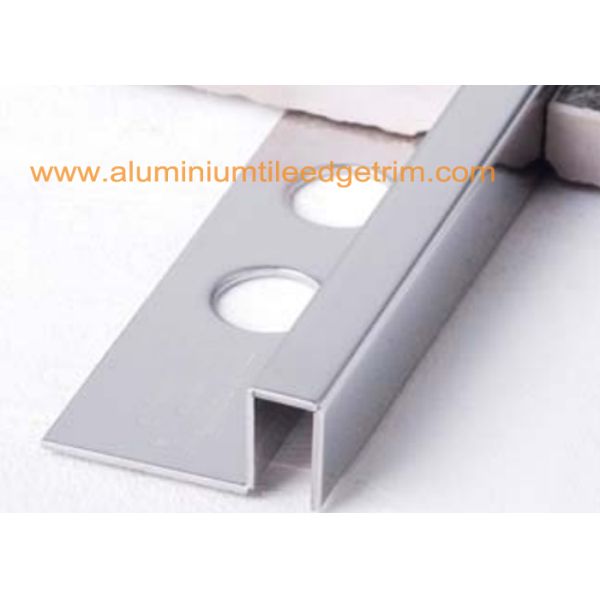 Gold Mirror Stainless Steel Tile Trim 12mm , Stainless Steel Square Edge Tile Trim