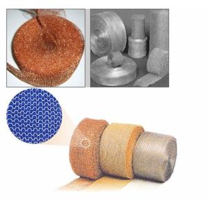 Copper Knitted Woven Wire Mesh Tube High Flow Through Acid / Alkali Resistant