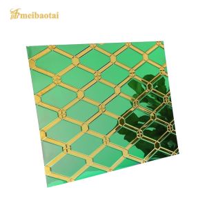 Embossed Stamped Stainless Steel Sheets 3048mm Length SS304 Material