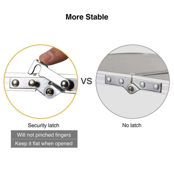 Indoor Outdoor Portable Aluminum MDF Table for Camping Beach Picnic