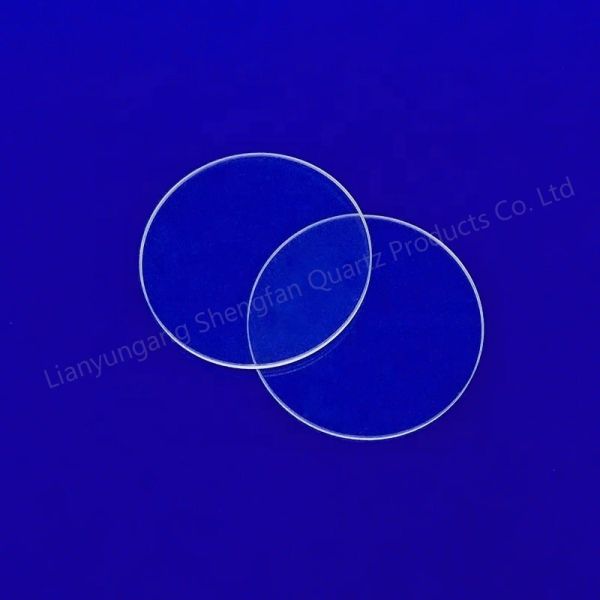Buy Transparent  Clear Quartz Disc Sight Glass Sheet High Temperature Resistance at wholesale prices