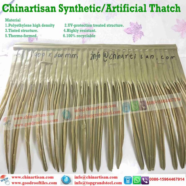 Buy Artificial Thatch Roof Synthetic Palm Thatch Bali Thatch AT-000 at wholesale prices