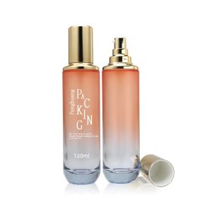 Fancy Glass Lotion Pump Bottle ETC 120ml Custom Made