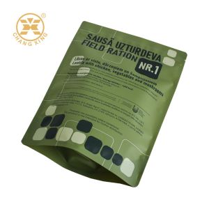 Custom Printing High Quality Field Rations Packaging Bag Plastic Zipper
