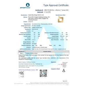 Hyden New Energy Tech Co., Ltd Certifications
