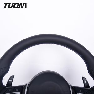Perforated Smooth Leather Carbon Fiber Steering Wheel For BMW