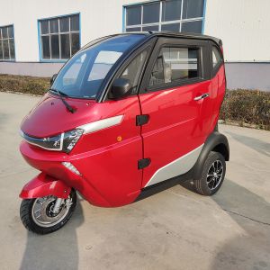 China Intelligent Charger Electric Tricycles Closed Body Passenger For Adults on sale