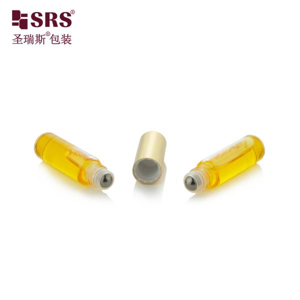 SGB2-3ml+3ml Clear Round Bottom Tube Vial Glass Roll On Nail Oil Bottle Packaging Wholesale
