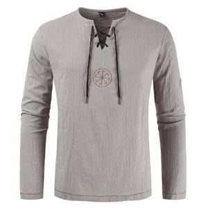 Oem Clothing Manufacturer China 100% Linen Shirt Casual Long Sleeve With