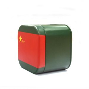 Plain small square candle tins