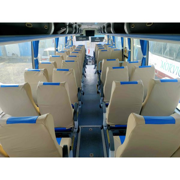 Used Shuttle Bus Yutong ZK6110 Rear Engine Bus 49seats Two Doors Airbag Suspension