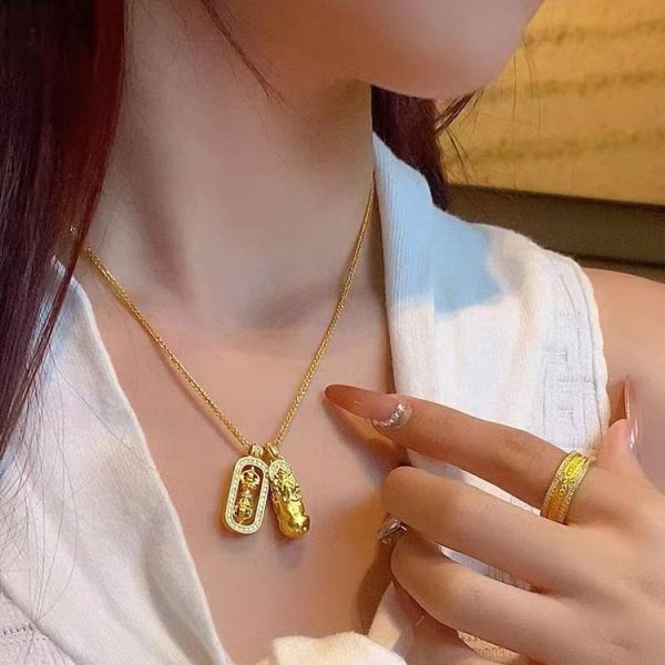 Varies By Design 18K AU750 genuine gold pendant jewelry suitable for special occasions care instructions avoid chemicals elegant designs