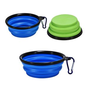 Pet Bowl Folding Silicone Travel Dog Bowls Collapsible Walking Portable Outdoor