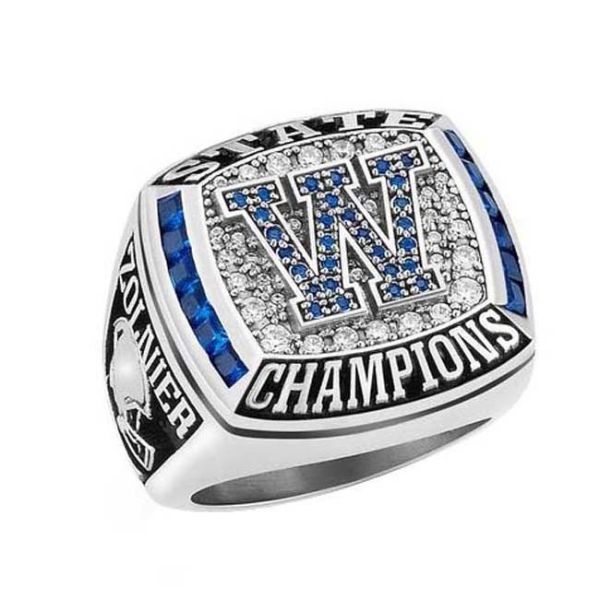 Buy 3D Design Silver CE  Baseball Championship Rings at wholesale prices