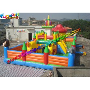 Playground Inflatable Amusement Park Toys , Jump Houses Customized