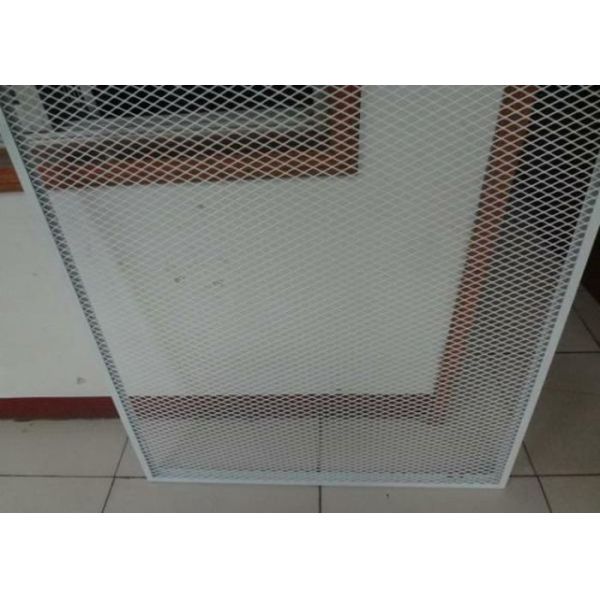 2mm Thickness Expanded Metal Mesh Guard Powder Coated 96inch * 27ft For Window or Door
