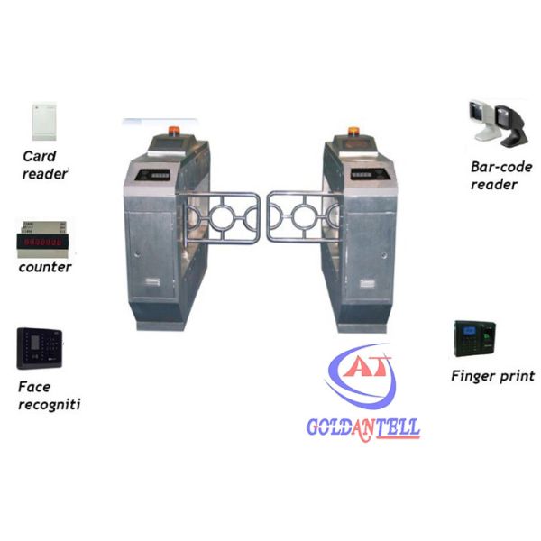 All electric mechanical Swing Barrier Gate , Residence half height turnstile