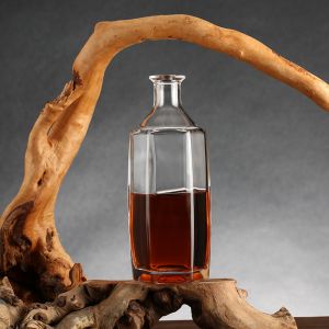 Super Flint Glass 750ml Decal Printing Rum Gin Vodka Whiskey Whisky Glass Bottle