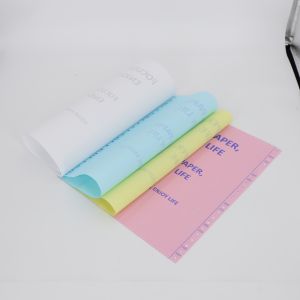 PREMIUM QUALITY Blue / Black Image Roll / Sheet NCR Paper Customized