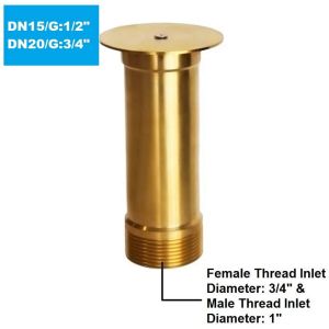 DN15 1/2" Fully Brass Water Bell Fountain Nozzle