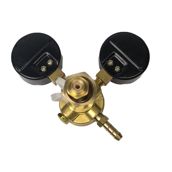 Adjustable Gas Pressure Regulator with Brass Bar Body Material and Double-Head Design
