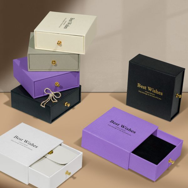 Multi-Color Drawer Packaging Jewelry Box Bracelet Jewelry Custom Packaging Box Necklace Jewelry Packaging Box
