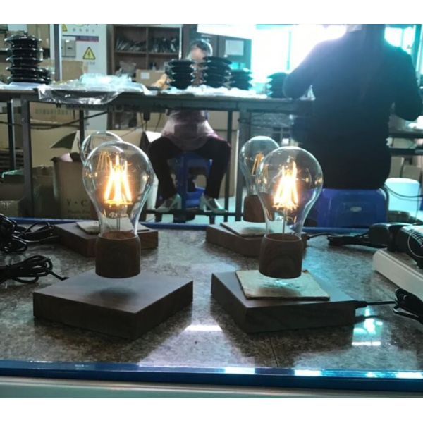 magnetic floating levitate flying led bulb lamp