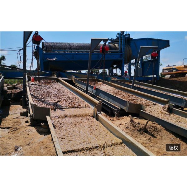 Small And Big Scale 30T/H Trommel Alluvial Gold Mining Machine Gold Sand